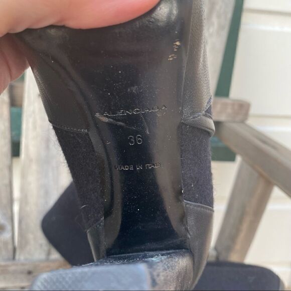 Balenciaga tall wool black boots size EU 36 - Picture 10 of 16